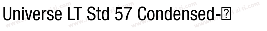 Universe LT Std 57 Condensed字体转换